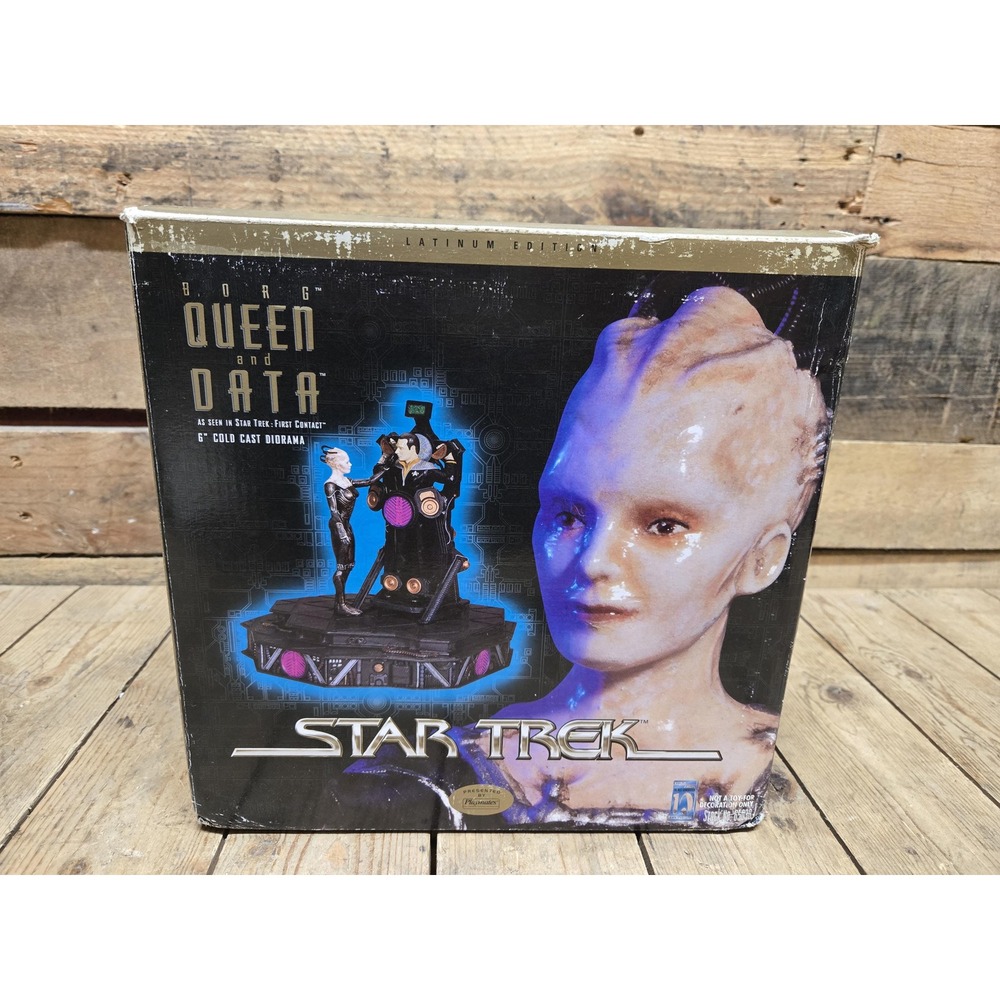 Star Trek First Contact Borg Queen & Data 6" Cold Cast Diroma Figurine